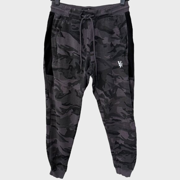 YoungLA Tapered Athletic Jogger Pants Gray Camo Men's Medium Workout Activewear - Picture 1 of 11